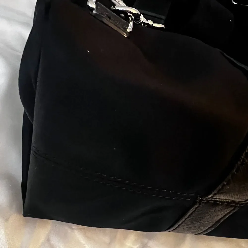 Henri Bendel Jetsetter Backpack - Black and Silver - Small